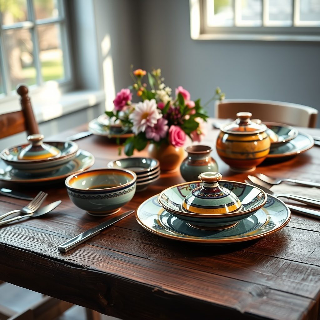Elegant dinner set