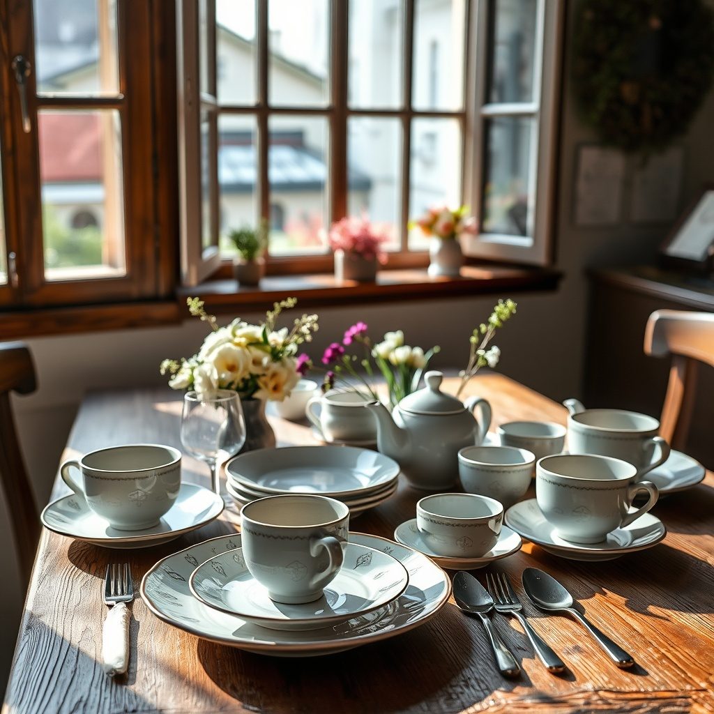 Beautiful ceramic dinnerware